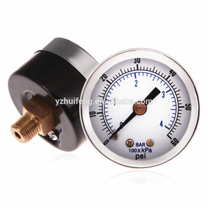 HF 1/8" NPT Mini Pressure Gauge 0-60PSI/4BAR Air Compressor Hydraulic Vacuum Gauge Manometer 1.5" Pressure Tester