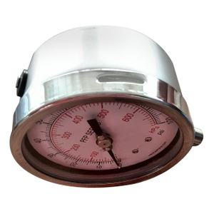 HF 63mm Cheap price of brass connection iron vacuum pressure gauge with CE certificate
