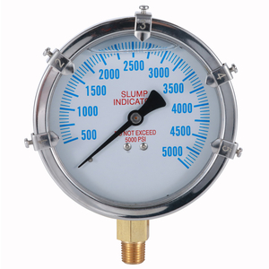 Pressure Gauge Slump Indicator 0~5000 psi
