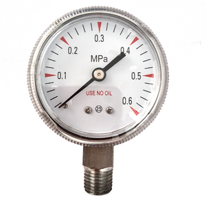 HF Y50 oxygen high quality all stainless steel use no oil Pressure Gauge manometer