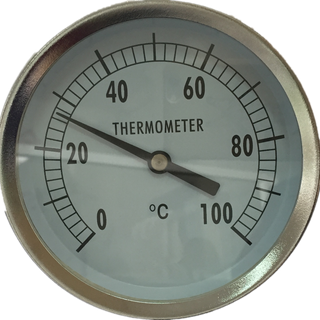 HF HF HF High Quality All SS -5-55Celsius Bottom Connection adjustable angle Bimetal Temperature Bimetallic Thermometers