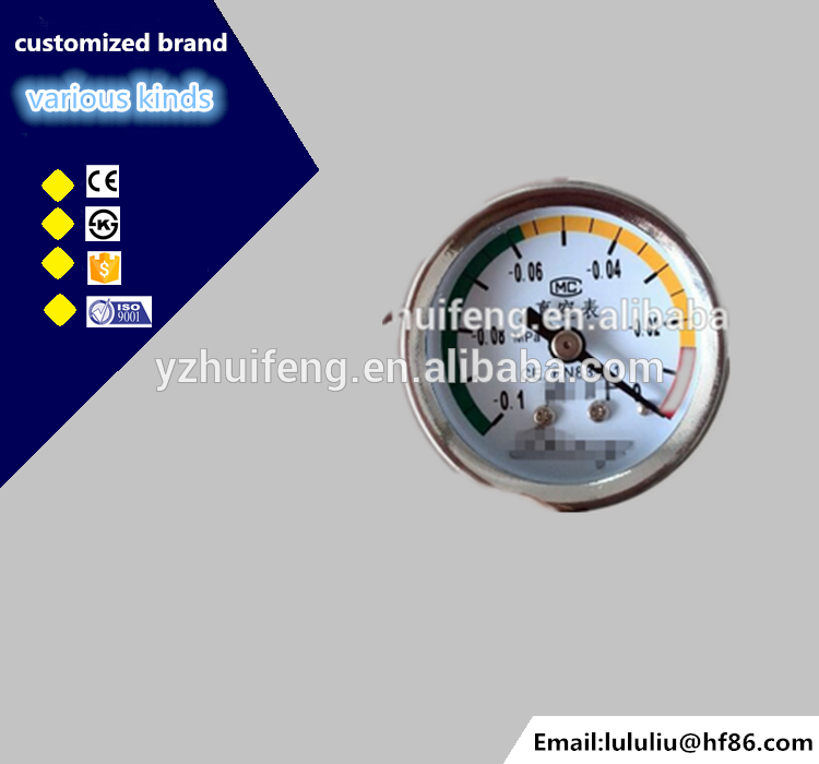HF vacuum pressure gauge manometer mmhg