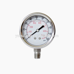 HF Vacuum 30"-0inHg/bar Glycerine or Silicone Liquid Filled Type All SS CNG Pressure Gauge en 837-1
